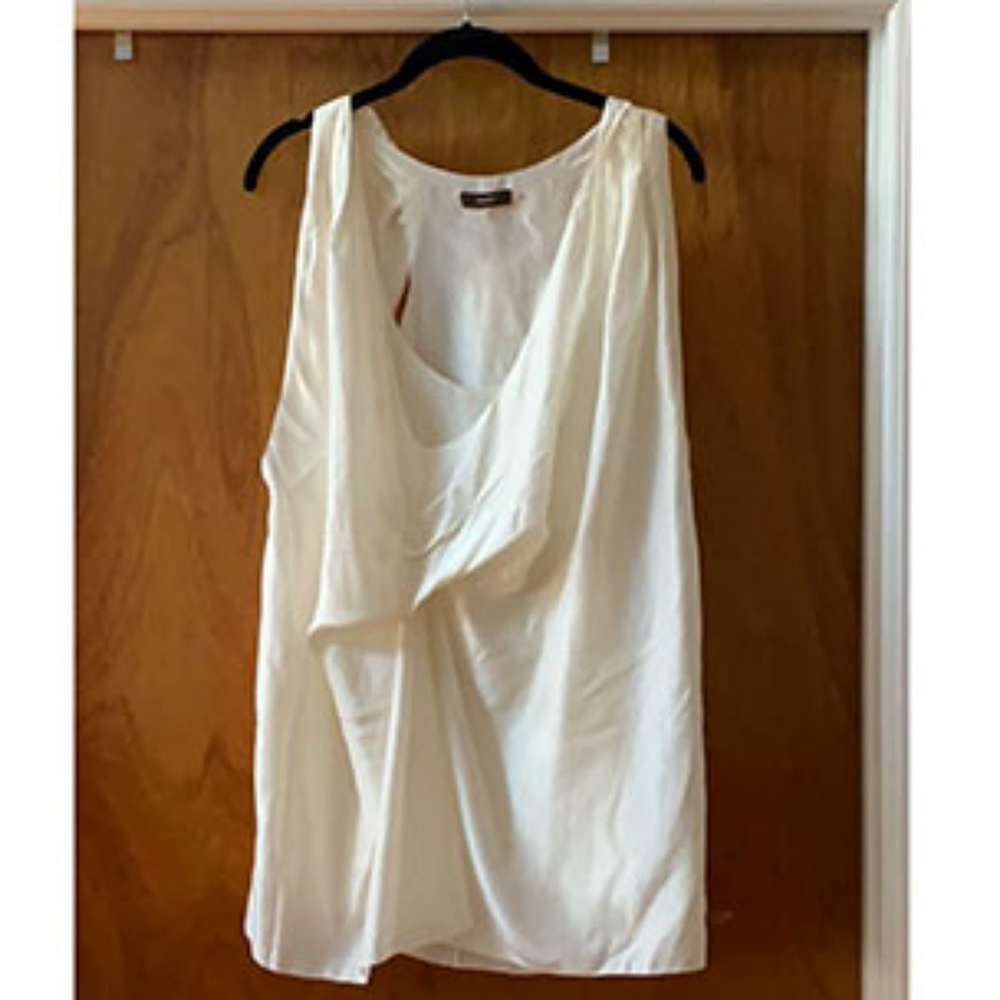 Sculptural Ivory Silk Tunic From VERA WANG
